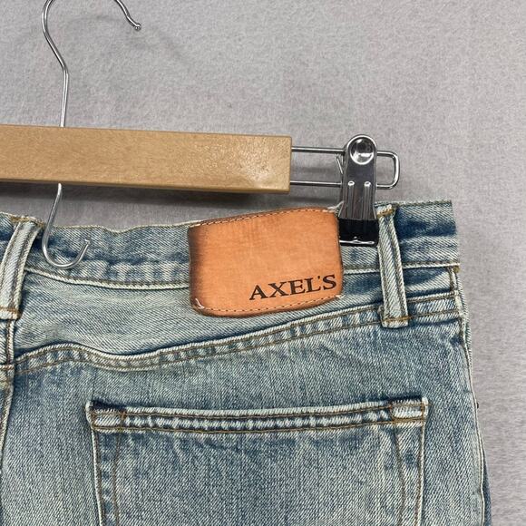 Axels Premium Denim Jeans Mens 33x34 Tag *31x29 Actual Sz Fade Selvedge Vail - Picture 9 of 15